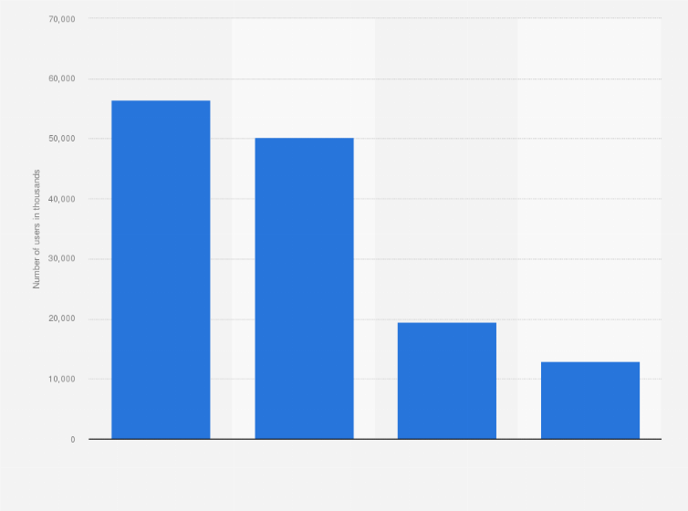 Statistic: Number of social media users in Egypt as of December 2024, by platform (in 1,000s)
