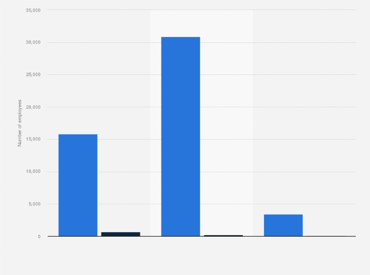 Statistic: Number of employees of Coca-Cola in Brazil in 2020, by type and age group